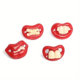 1pc Assorted Varieties Pet Funny Pacifier For Dogs Chew Toy Interactive Toy Red Lip Shaped Dog Toy