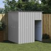 Dog House with Roof Light Gray 65"x60.2"x71.3" Galvanized Steel