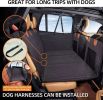 Firm Back Seat Extender for Dogs, Hard Bottom Dog Car Cover Bed Camping Mat