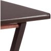 Indoor Single Folding TV Tray Table Set of 2 in Walnut L19 x W15 x H26inches.