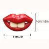 1pc Assorted Varieties Pet Funny Pacifier For Dogs Chew Toy Interactive Toy Red Lip Shaped Dog Toy